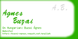 agnes buzai business card
